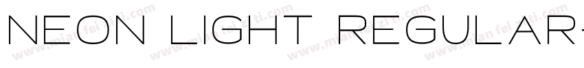 Neon Light Regular字体转换